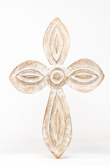 Whitewash Wood Cross